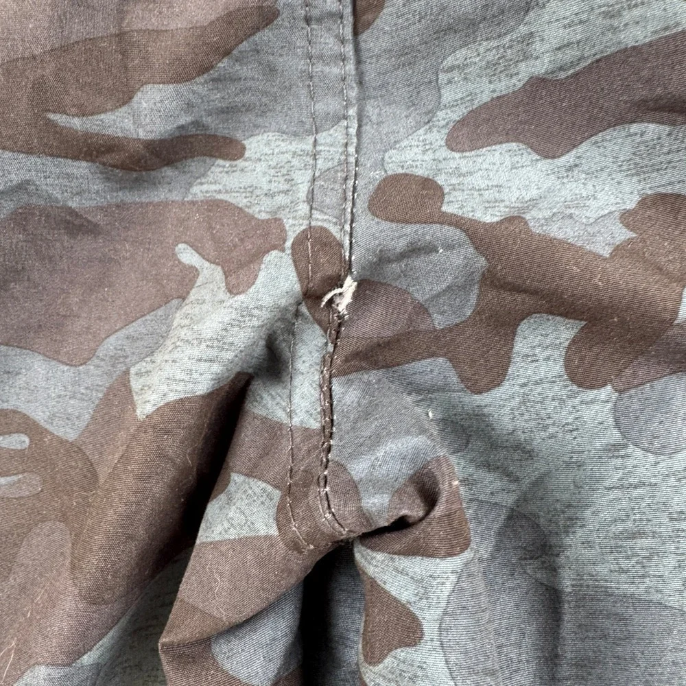 Stillwater Supply Co Swim Trunks Mens M Blue Camo Board Shorts Mesh Lined Cargo